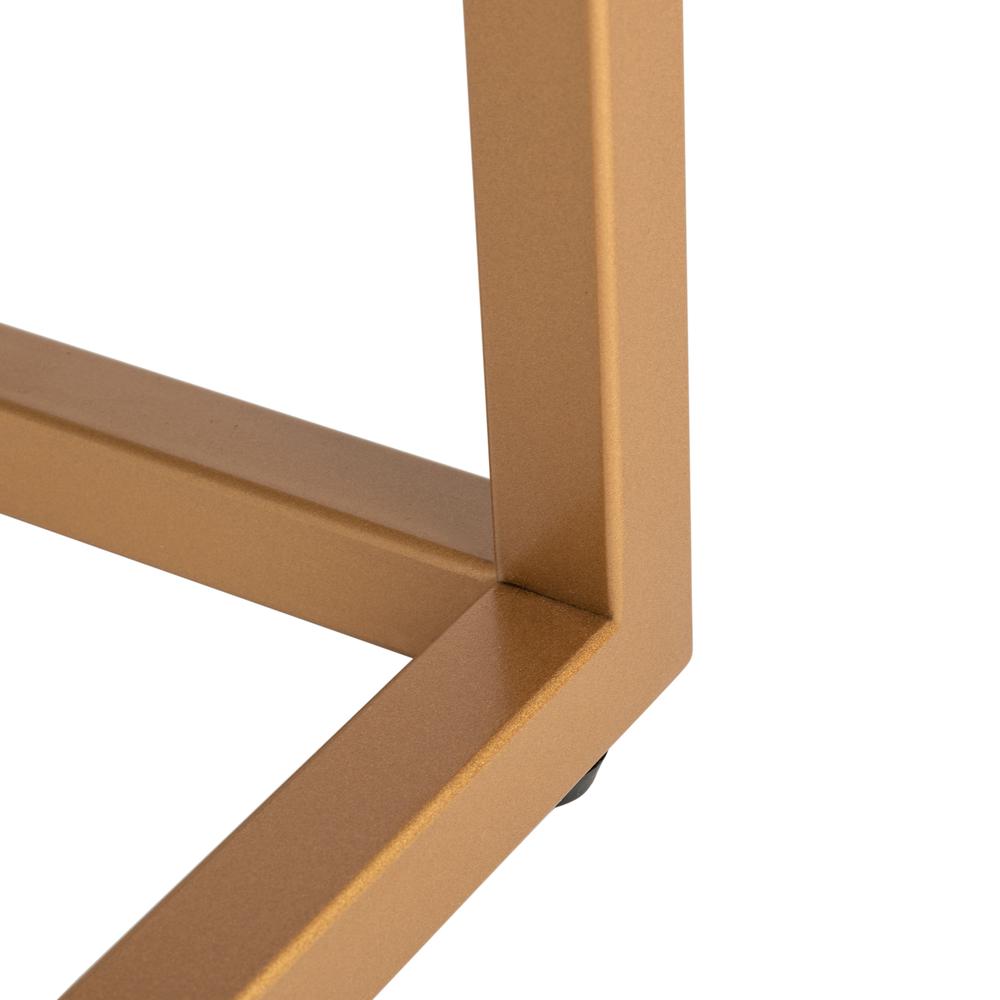 Octavia Console Table, Walnut/Gold. Picture 6