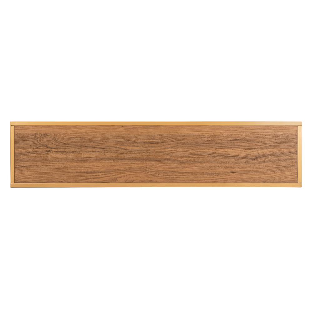 Octavia Console Table, Walnut/Gold. Picture 10