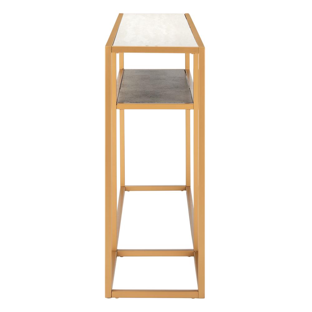 Octavia Console Table, Beige/Black/Gold. Picture 11