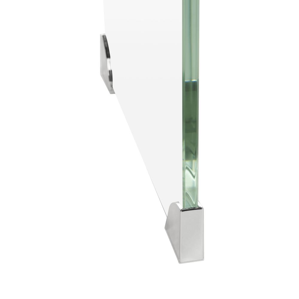 Crysta Ombre Glass Console Table, Clear/Blue. Picture 8