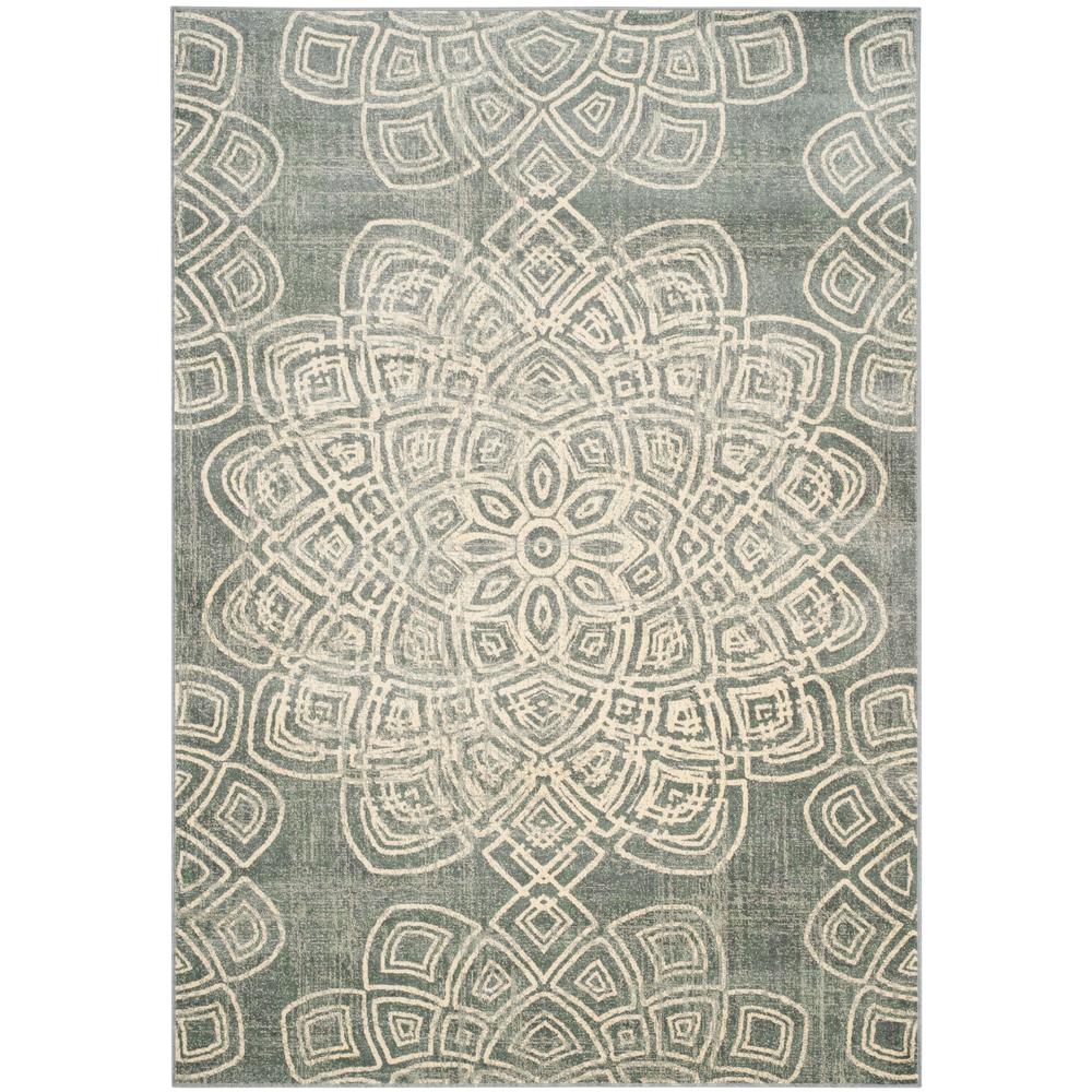 CONSTELLATION VINTAGE, LIGHT GREY/MULTI, 5'-3" X 7'-6", Area Rug, CNV751-2770-5. Picture 4