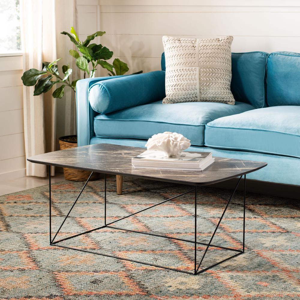 Rylee Rectangle Coffee Table, Dark Grey/Black. Picture 5