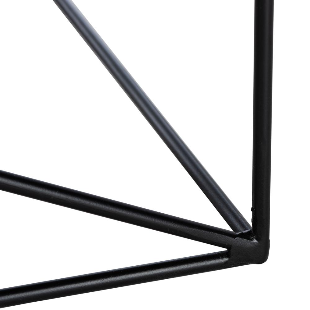 Rylee Rectangle Coffee Table, Taupe Brown Pine/Black. Picture 6
