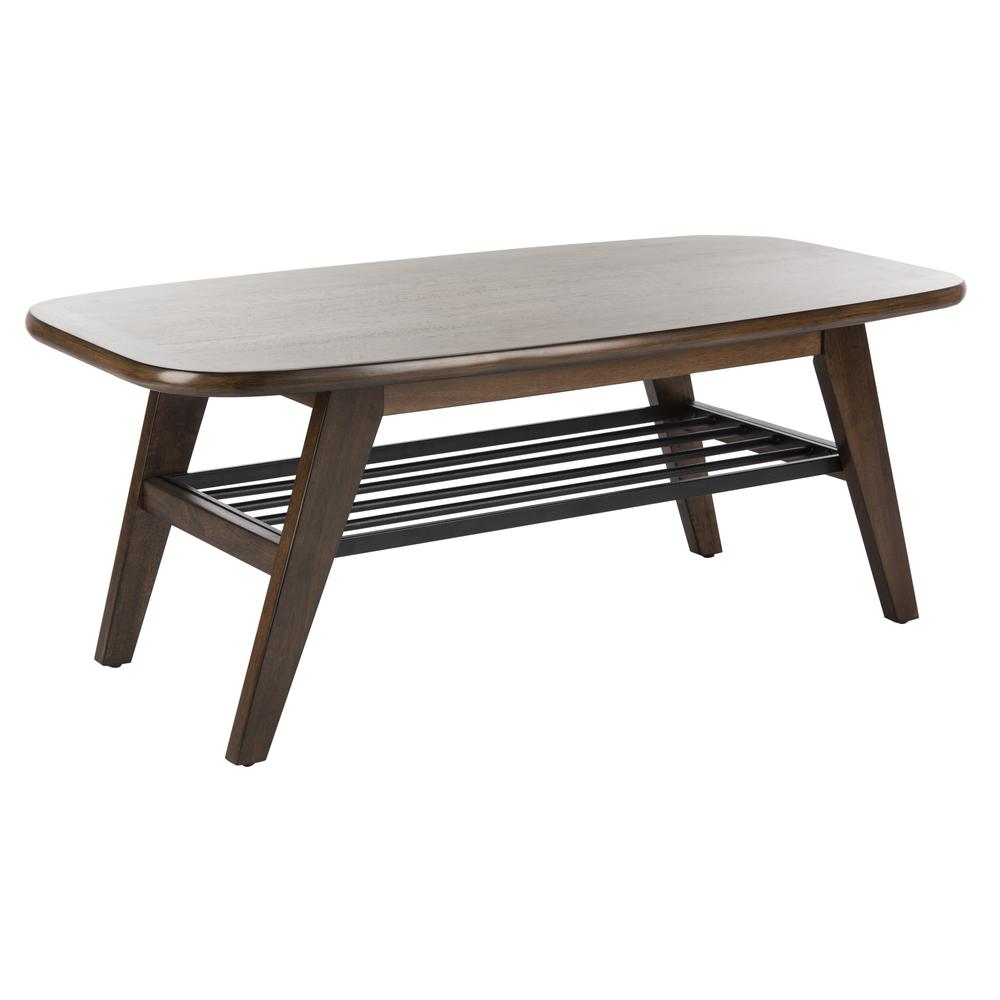 Oren 2 Tier Coffee Table, Dark Walnut. Picture 6
