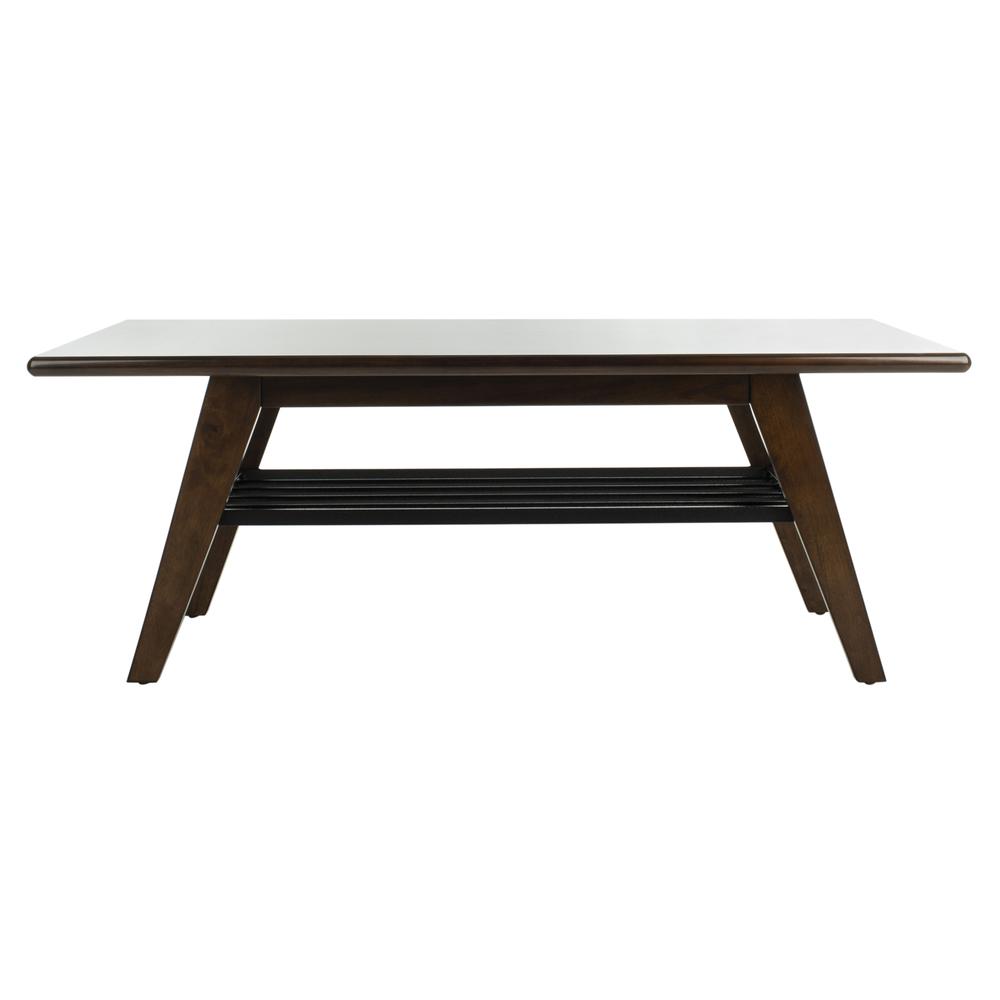 Seth 2 Tier Coffee Table, Dark Walnut. Picture 1
