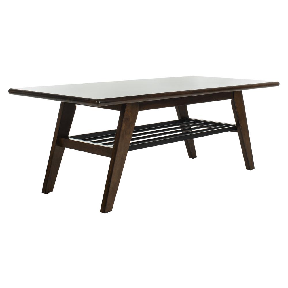 Seth 2 Tier Coffee Table, Dark Walnut. Picture 4