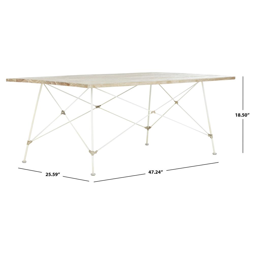 Cyprus Coffee Table, Grey White Wash/White. Picture 3