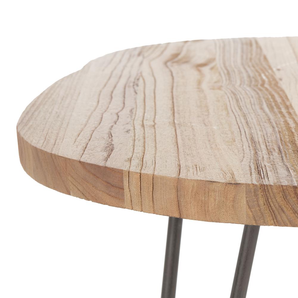 Dale Free Edge Coffee Table, Weathered Oak/Dark Steel. Picture 2