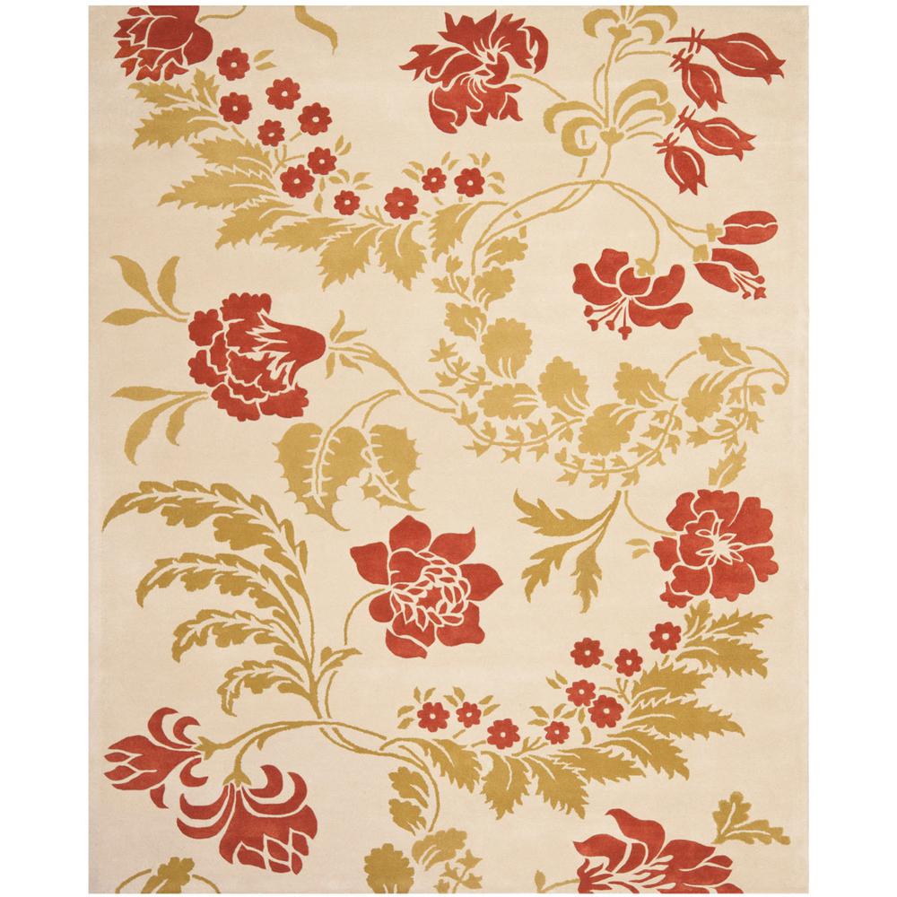 CAPRI, BEIGE / RUST, 8' X 10', Area Rug. Picture 1