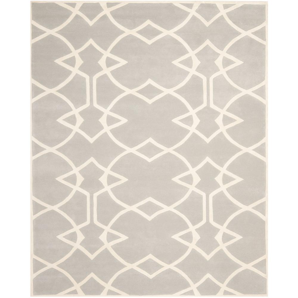 CAPRI, GREY / IVORY, 8' X 10', Area Rug, CPR343A-8. Picture 1