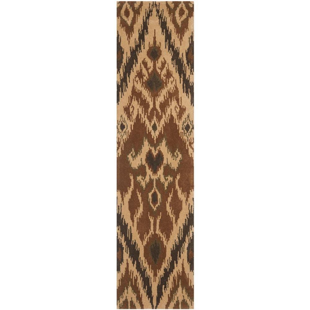 CAPRI, MULTI / BROWN, 2'-3" X 9', Area Rug. Picture 1