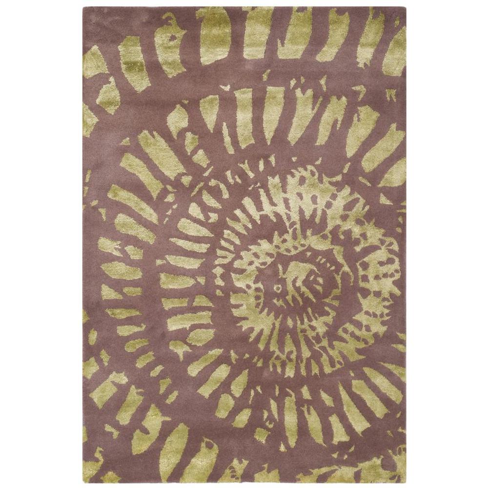 CAPRI, PLUM / MIST, 4' X 6', Area Rug. Picture 1