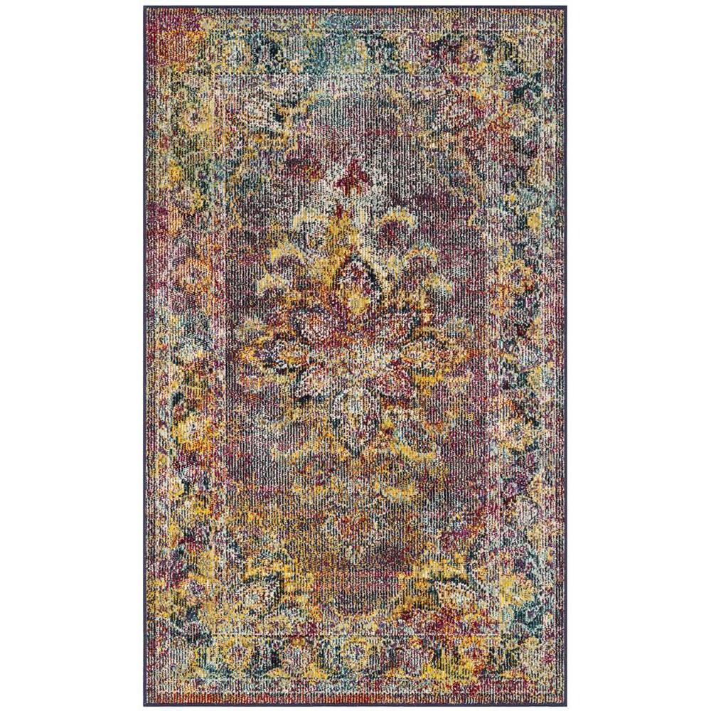CRYSTAL, NAVY / LIGHT BLUE, 3' X 5', Area Rug, CRS508H-3. Picture 1