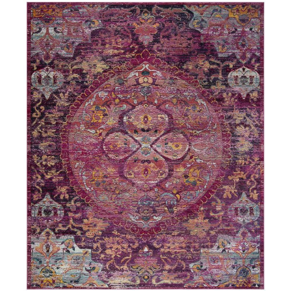 CRYSTAL, FUCHSIA / PURPLE, 8' X 10', Area Rug. Picture 1