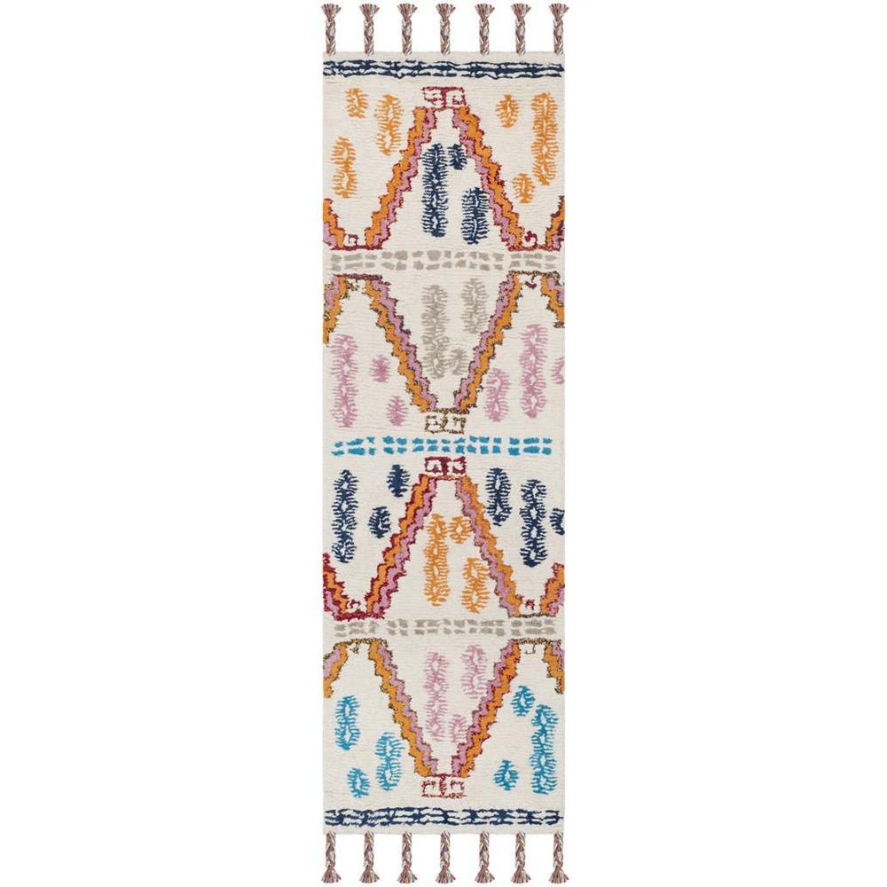 CASABLANCA, IVORY / MULTI, 2'-3" X 8', Area Rug, CSB217A-28. Picture 1