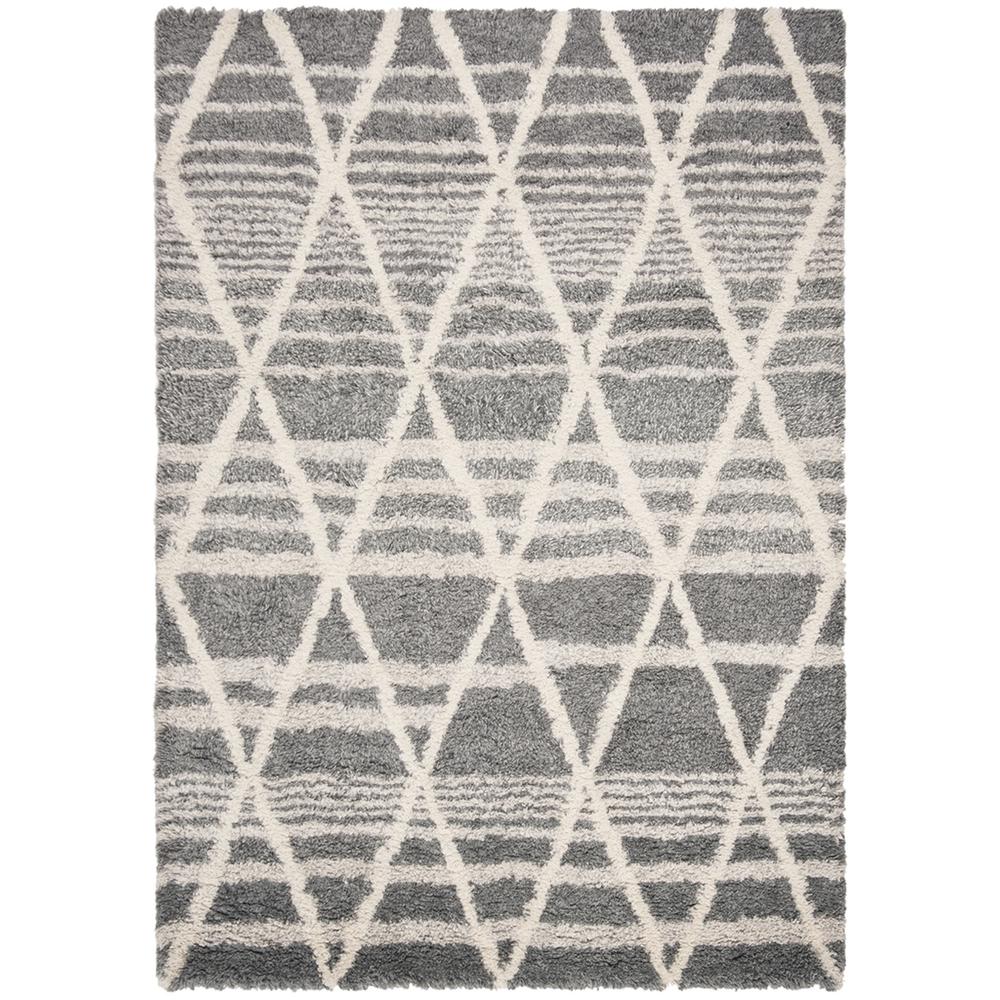 CASABLANCA, GREY / IVORY, 5' X 8', Area Rug. Picture 1