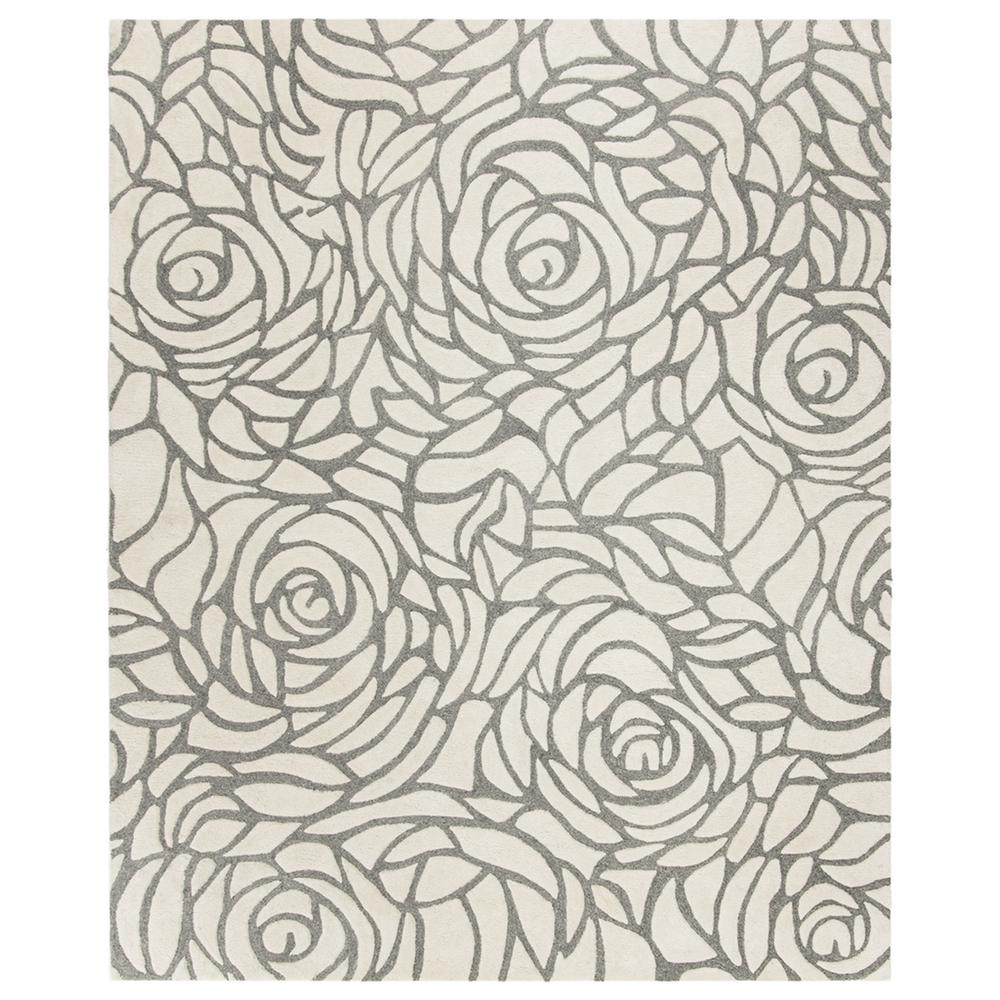 CASABLANCA, IVORY / GREY, 8' X 10', Area Rug, CSB304A-8. Picture 1