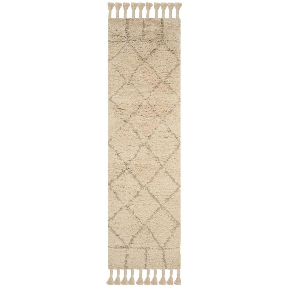 CASABLANCA, IVORY / LIGHT GREY, 2'-3" X 8', Area Rug. Picture 1