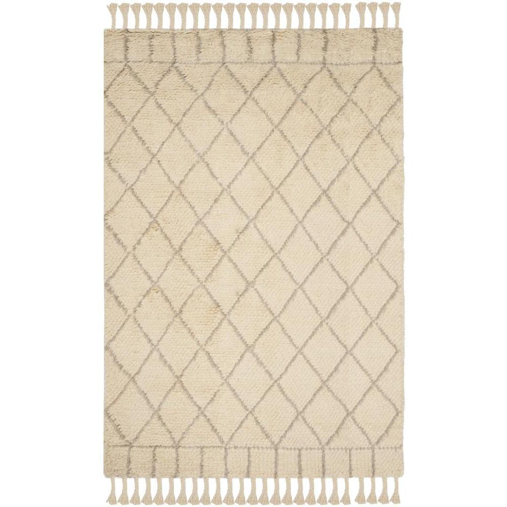 CASABLANCA, IVORY / LIGHT GREY, 6' X 9', Area Rug. Picture 1