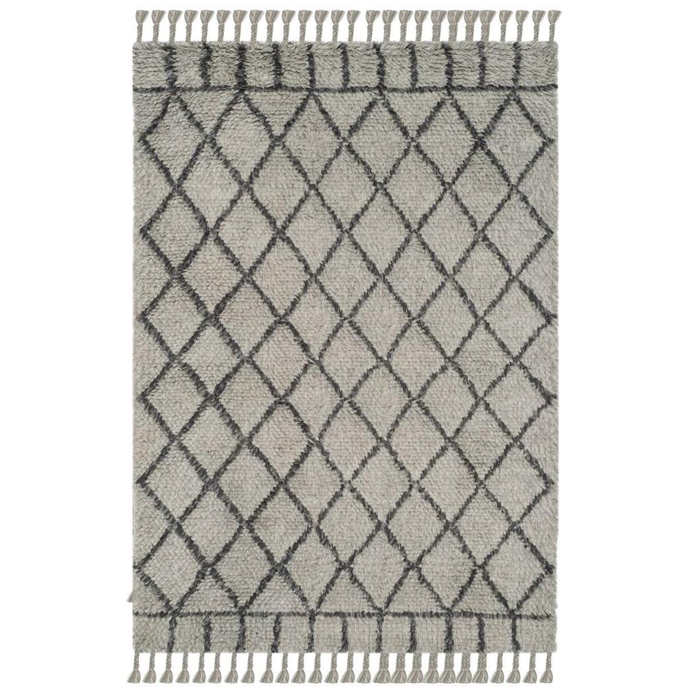 CASABLANCA, GREY / DARK GREY, 6' X 9', Area Rug. Picture 1