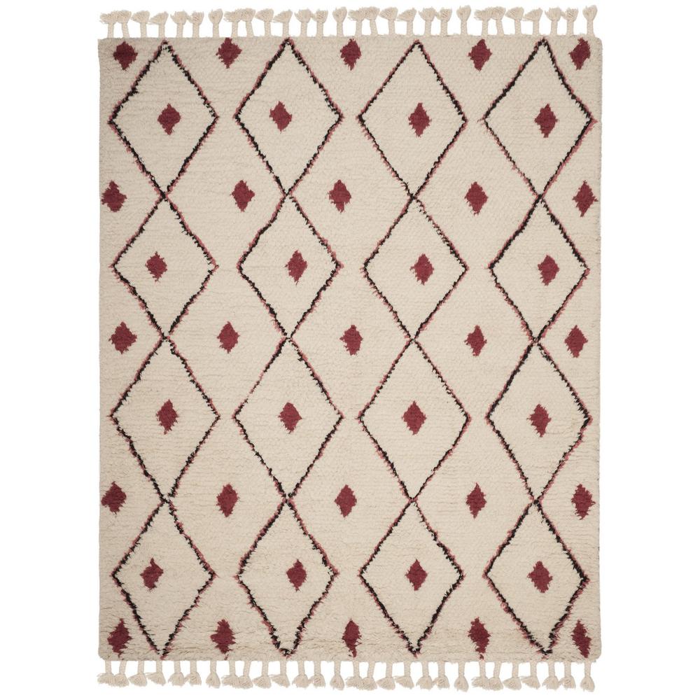 CASABLANCA, IVORY / FUCHSIA, 8' X 10', Area Rug. Picture 1