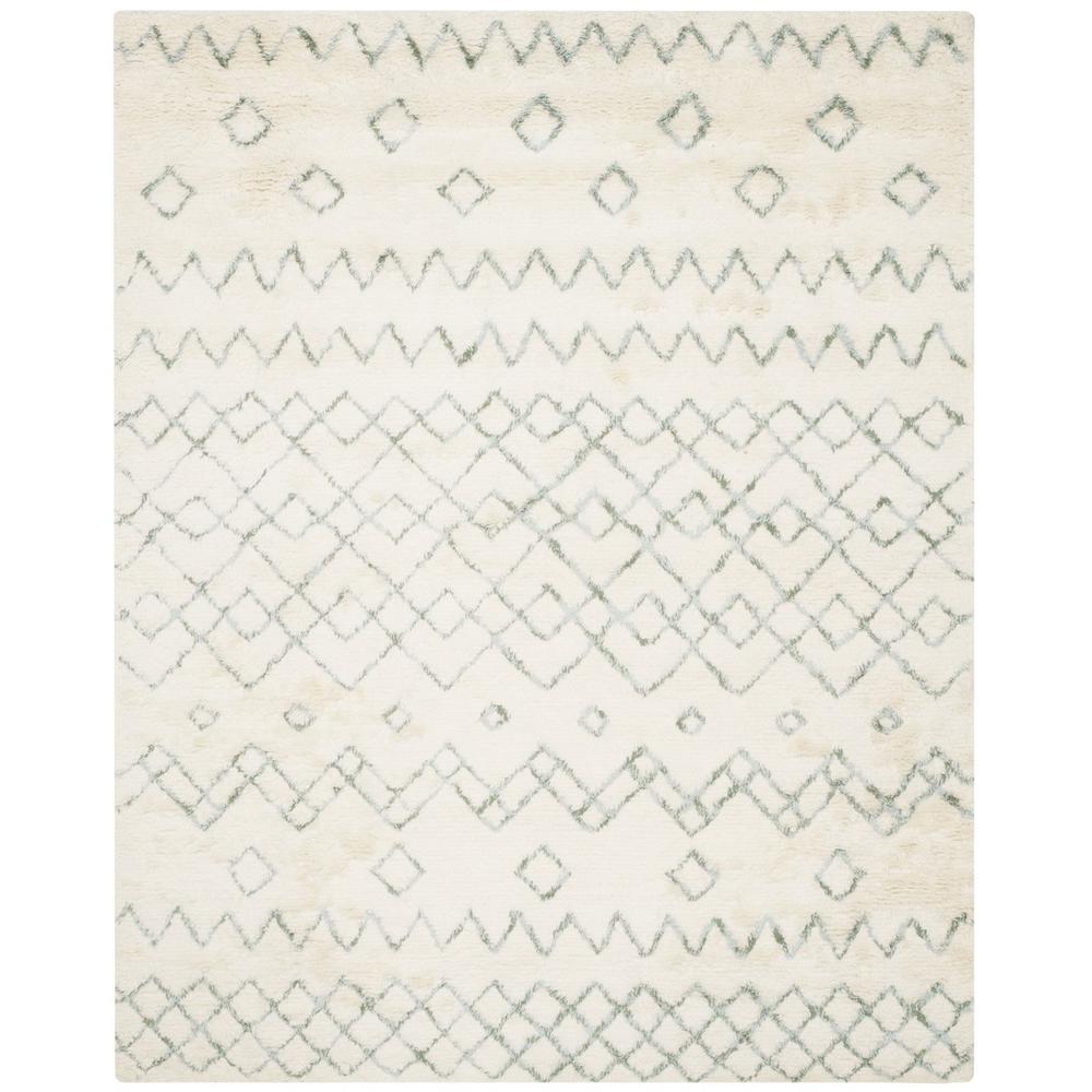 CASABLANCA, IVORY / BLUE, 10' X 14', Area Rug. Picture 1