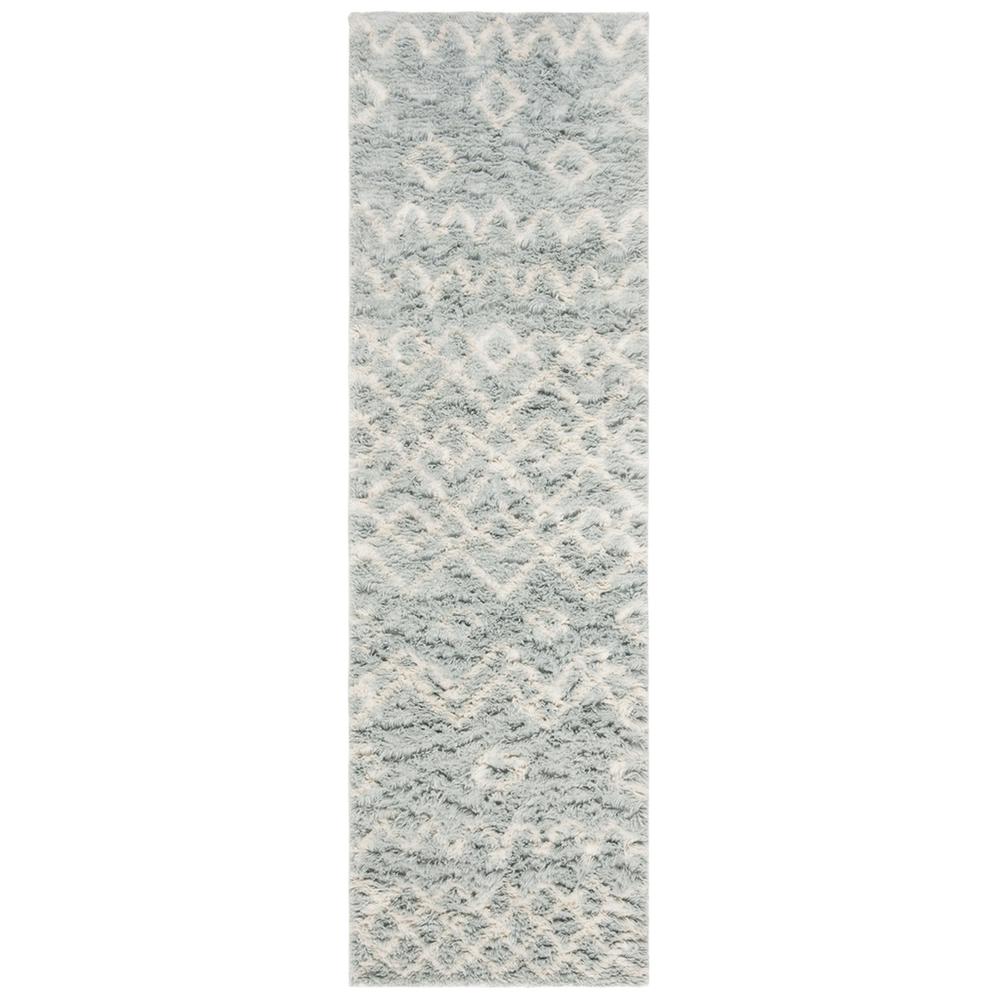 CASABLANCA, BLUE / IVORY, 2'-3" X 8', Area Rug, CSB806B-28. Picture 1