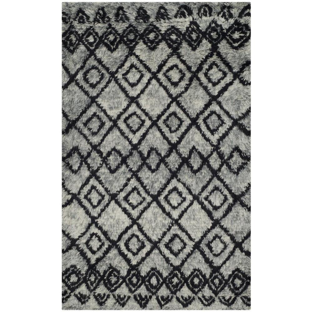 CASABLANCA, GREY / CHARCOAL, 3' X 5', Area Rug. Picture 1