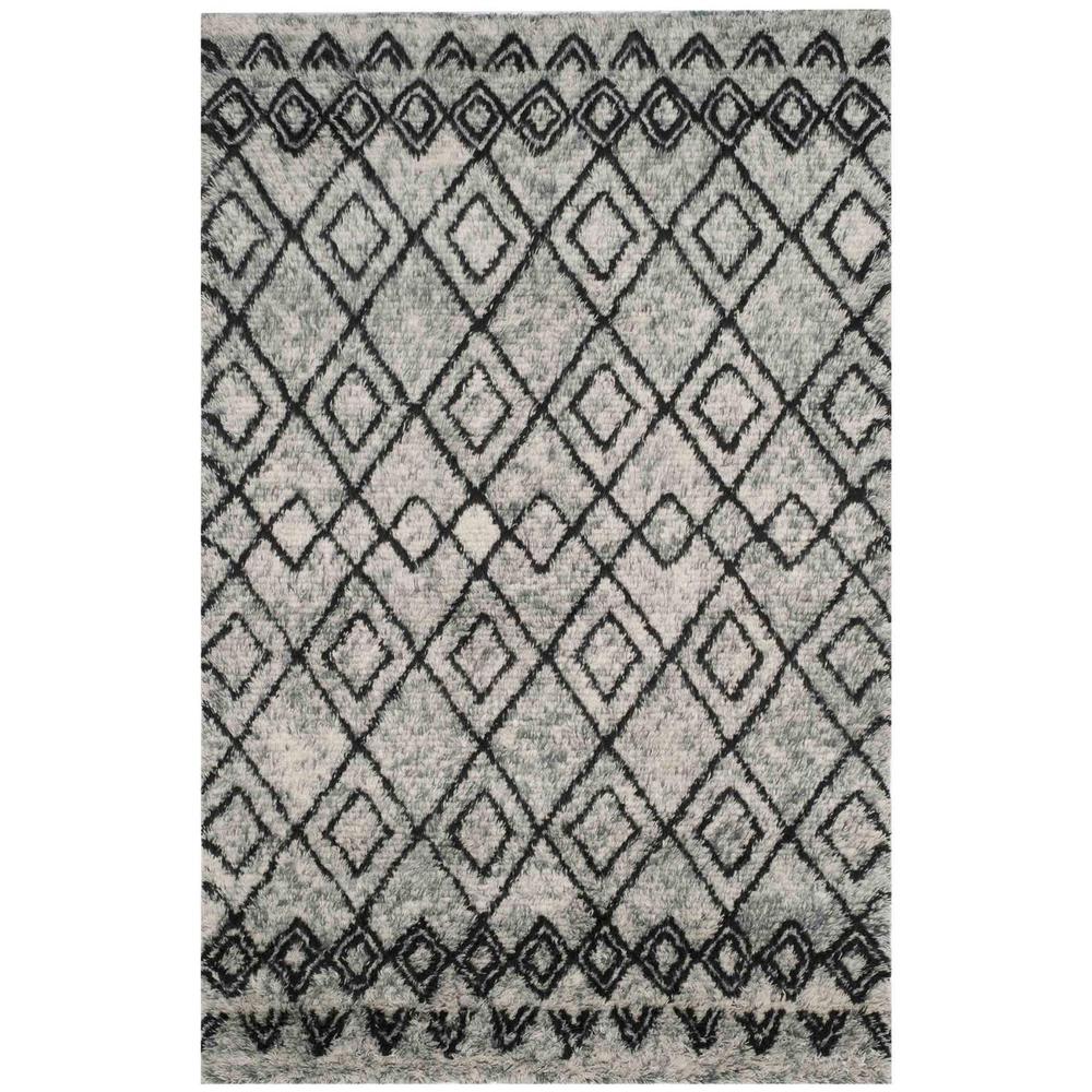 CASABLANCA, GREY / CHARCOAL, 5' X 8', Area Rug. Picture 1