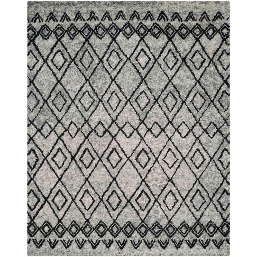 CASABLANCA, GREY / CHARCOAL, 8' X 10', Area Rug. Picture 1