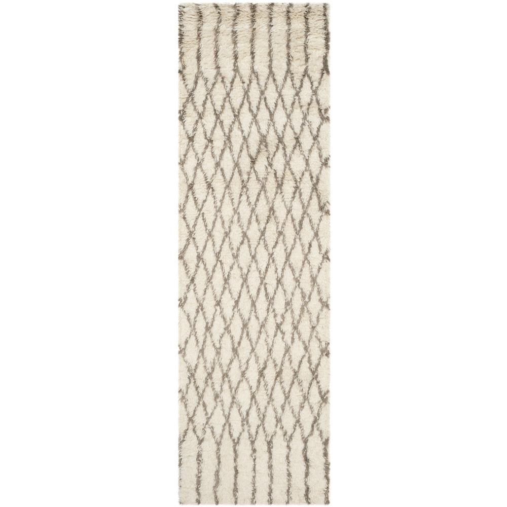 CASABLANCA, IVORY / GREY, 2'-3" X 8', Area Rug, CSB860A-28. Picture 1