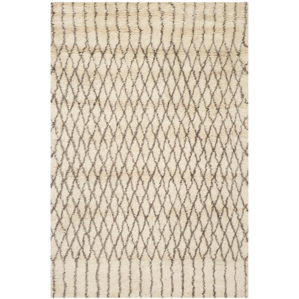 CASABLANCA, IVORY / GREY, 6' X 9', Area Rug, CSB860A-6. Picture 1