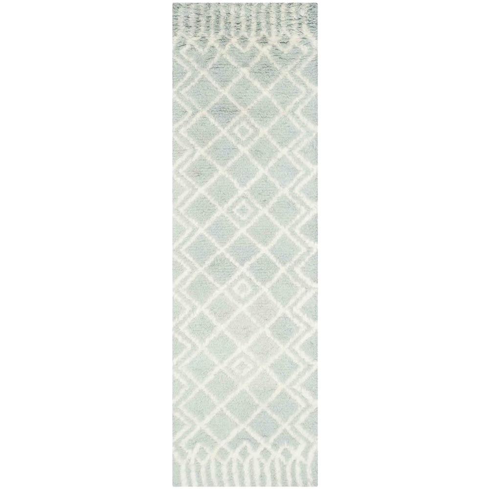 CASABLANCA, BLUE / IVORY, 2'-3" X 8', Area Rug, CSB894B-28. Picture 1