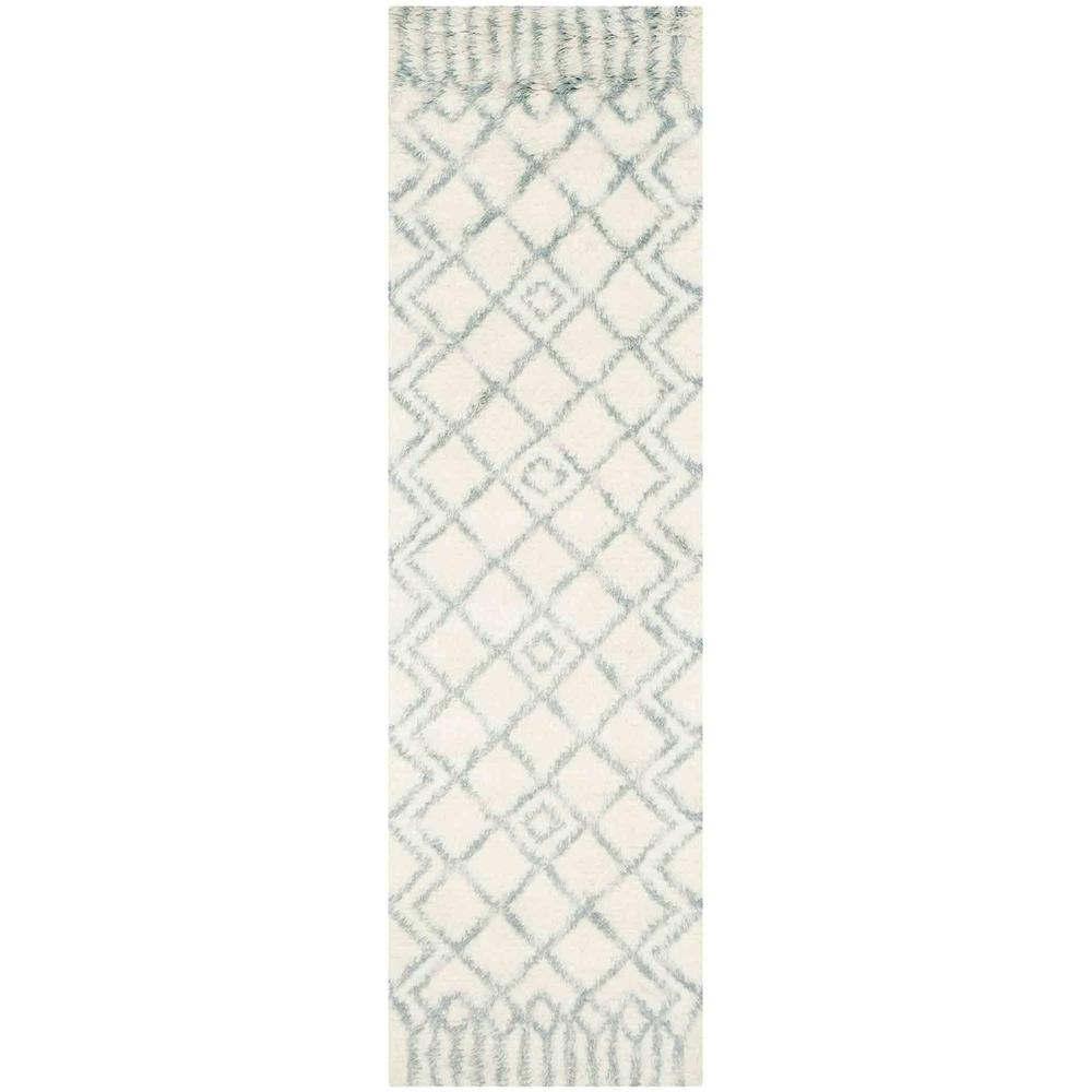 CASABLANCA, IVORY / BLUE, 2'-3" X 8', Area Rug, CSB894D-28. Picture 1