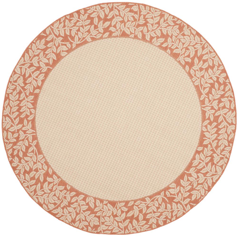 COURTYARD, NATURAL / TERRA, 6'-7" X 6'-7" Round, Area Rug, CY0727-3201-7R. Picture 1