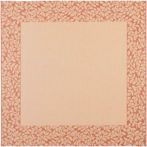 COURTYARD, NATURAL / TERRA, 6'-7" X 6'-7" Square, Area Rug, CY0727-3201-7SQ. Picture 1