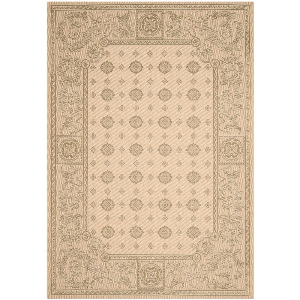 COURTYARD, NATURAL / OLIVE, 4' X 5'-7", Area Rug, CY1356-1E01-4. Picture 1