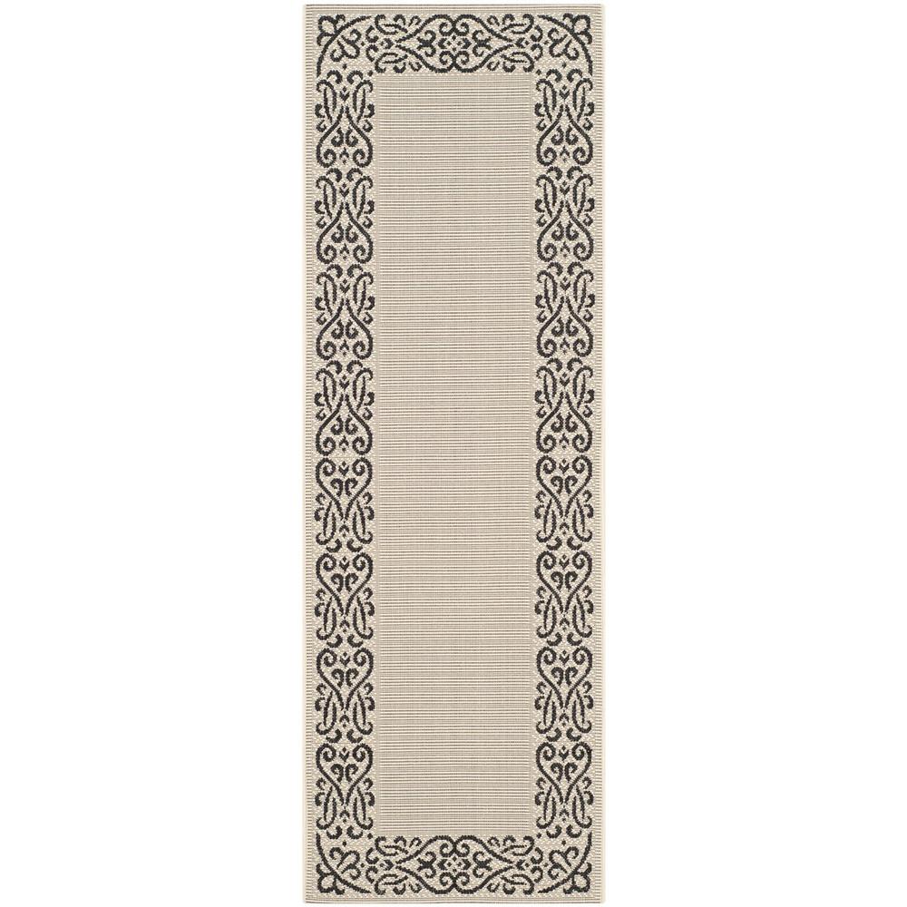 COURTYARD, SAND / BLACK, 2' X 3'-7", Area Rug, CY1588-3901-2. Picture 1