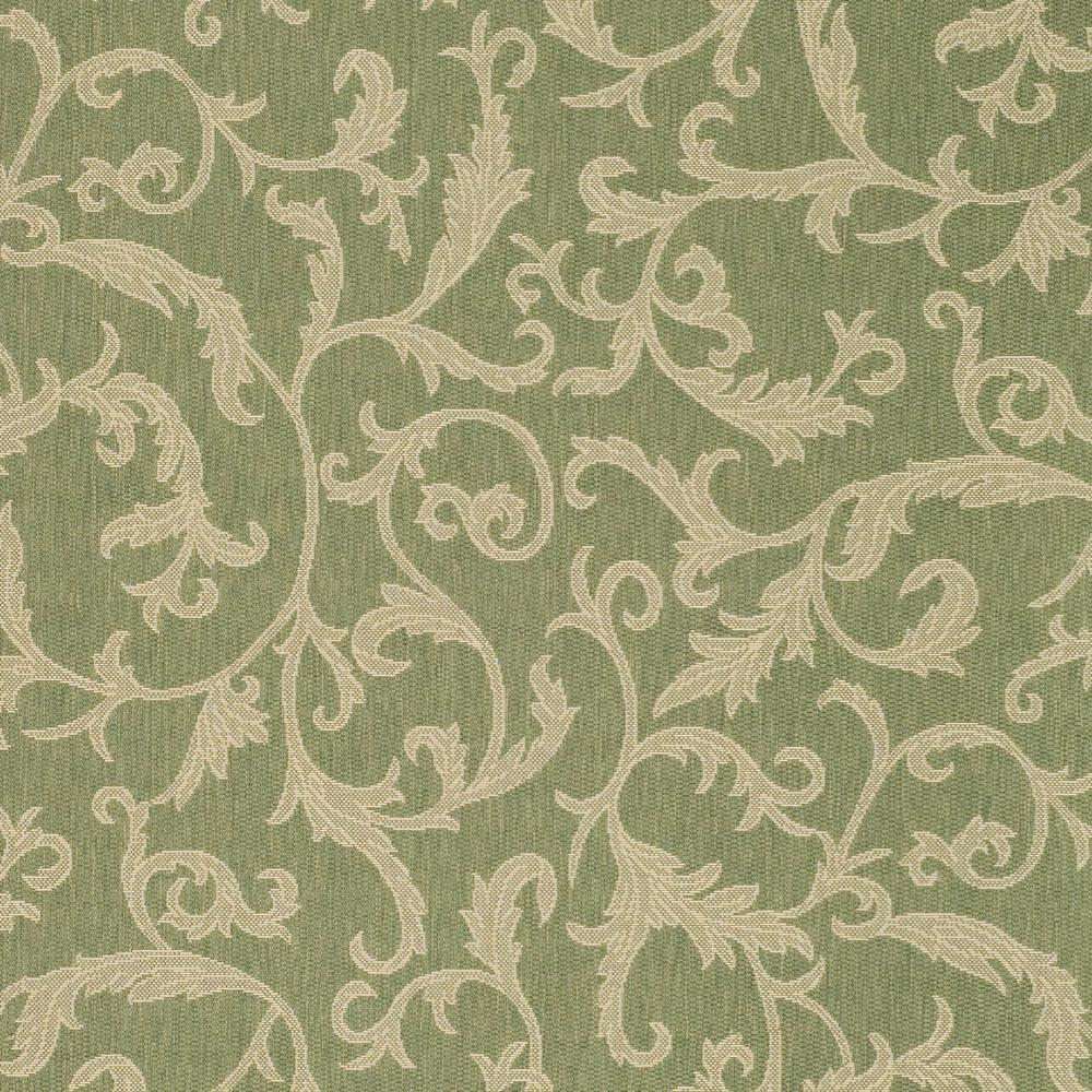 COURTYARD, OLIVE / NATURAL, 8' X 11', Area Rug, CY2653-1E06-8. Picture 2