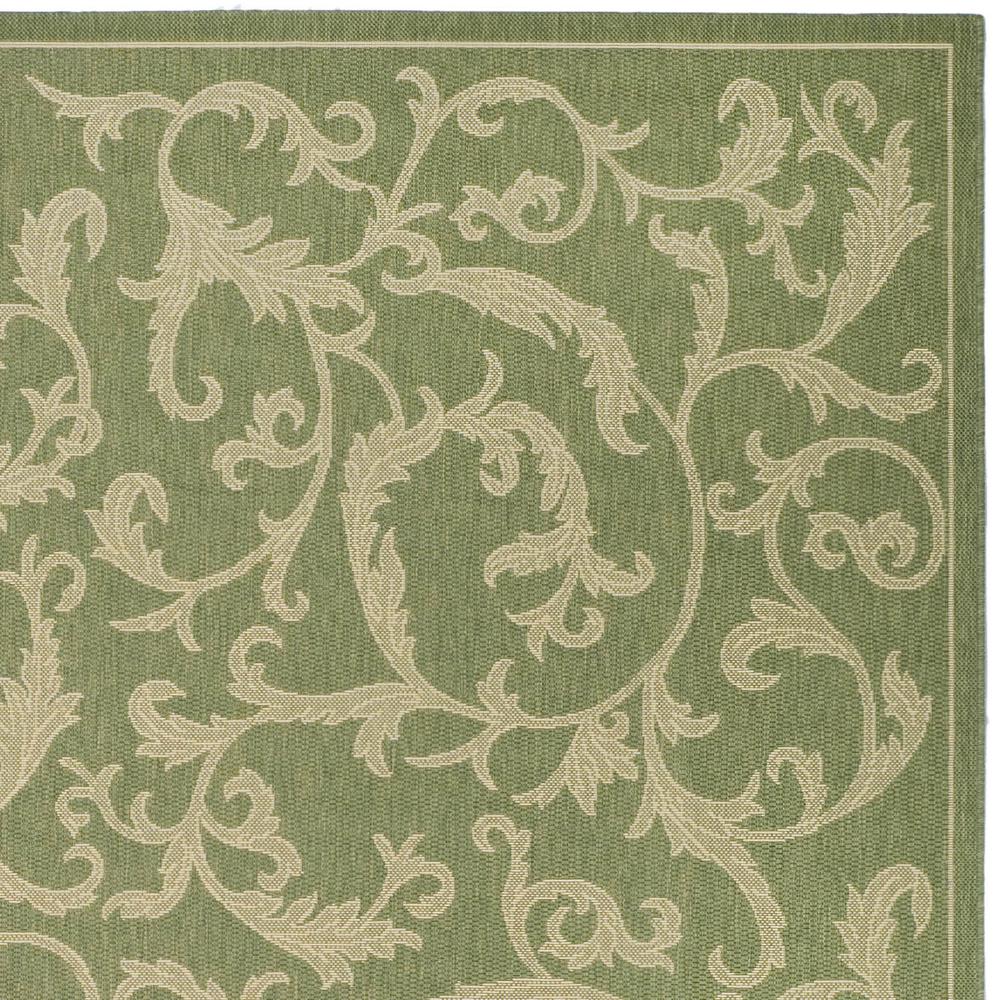 COURTYARD, OLIVE / NATURAL, 8' X 11', Area Rug, CY2653-1E06-8. Picture 3
