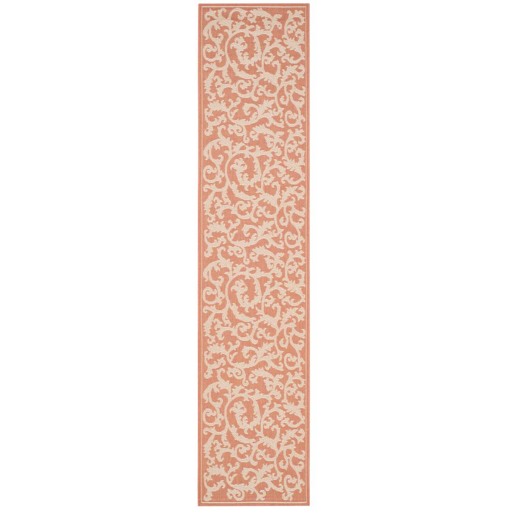 COURTYARD, TERRACOTTA / NATURAL, 2' X 3'-7", Area Rug, CY2653-3202-2. Picture 7