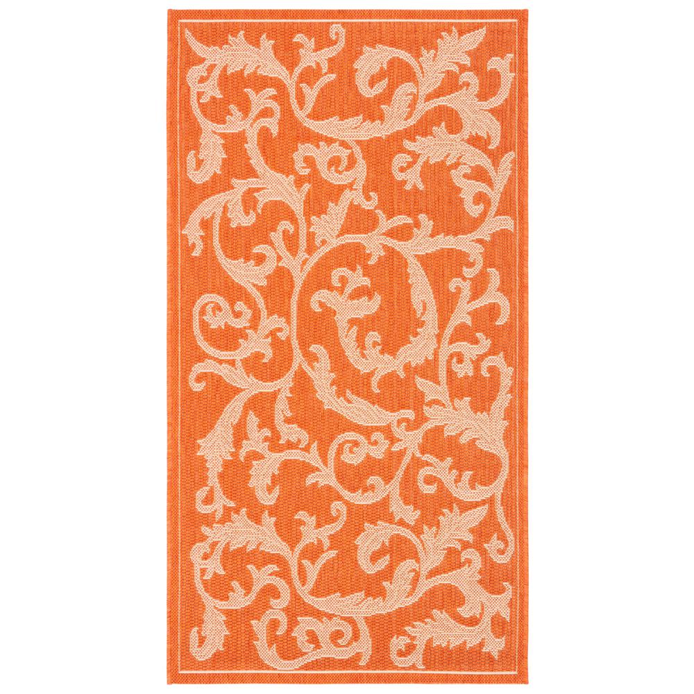 COURTYARD, TERRACOTTA / NATURAL, 2'-7" X 5', Area Rug, CY2653-3202-3. Picture 1