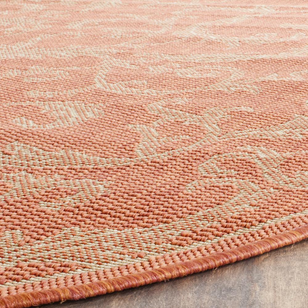 COURTYARD, TERRACOTTA / NATURAL, 5'-3" X 7'-7", Area Rug, CY2653-3202-5. Picture 7