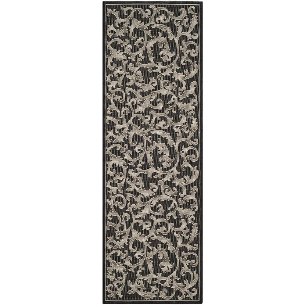 COURTYARD, BLACK / SAND, 2' X 3'-7", Area Rug, CY2653-3908-2. Picture 11