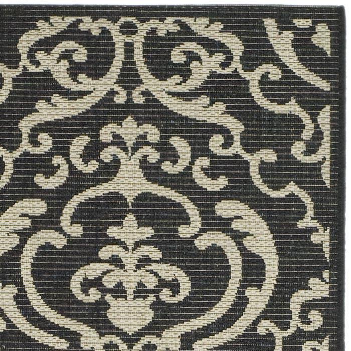 COURTYARD, BLACK / SAND, 2' X 3'-7", Area Rug, CY2663-3908-2. Picture 5