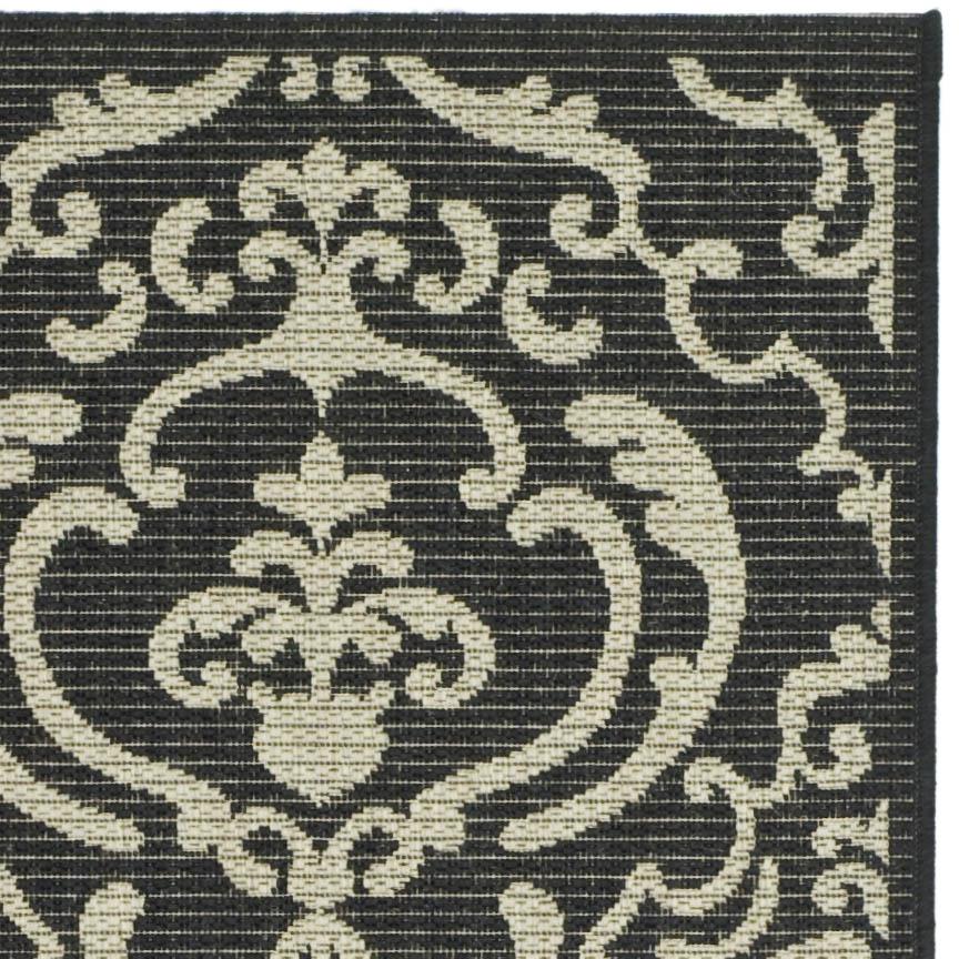 COURTYARD, BLACK / SAND, 2' X 3'-7", Area Rug, CY2663-3908-2. Picture 7