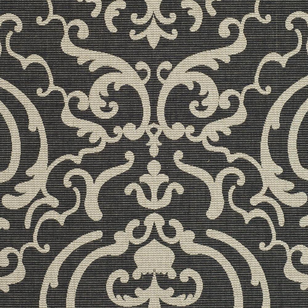 COURTYARD, BLACK / SAND, 6'-7" X 9'-6", Area Rug, CY2663-3908-6. Picture 2