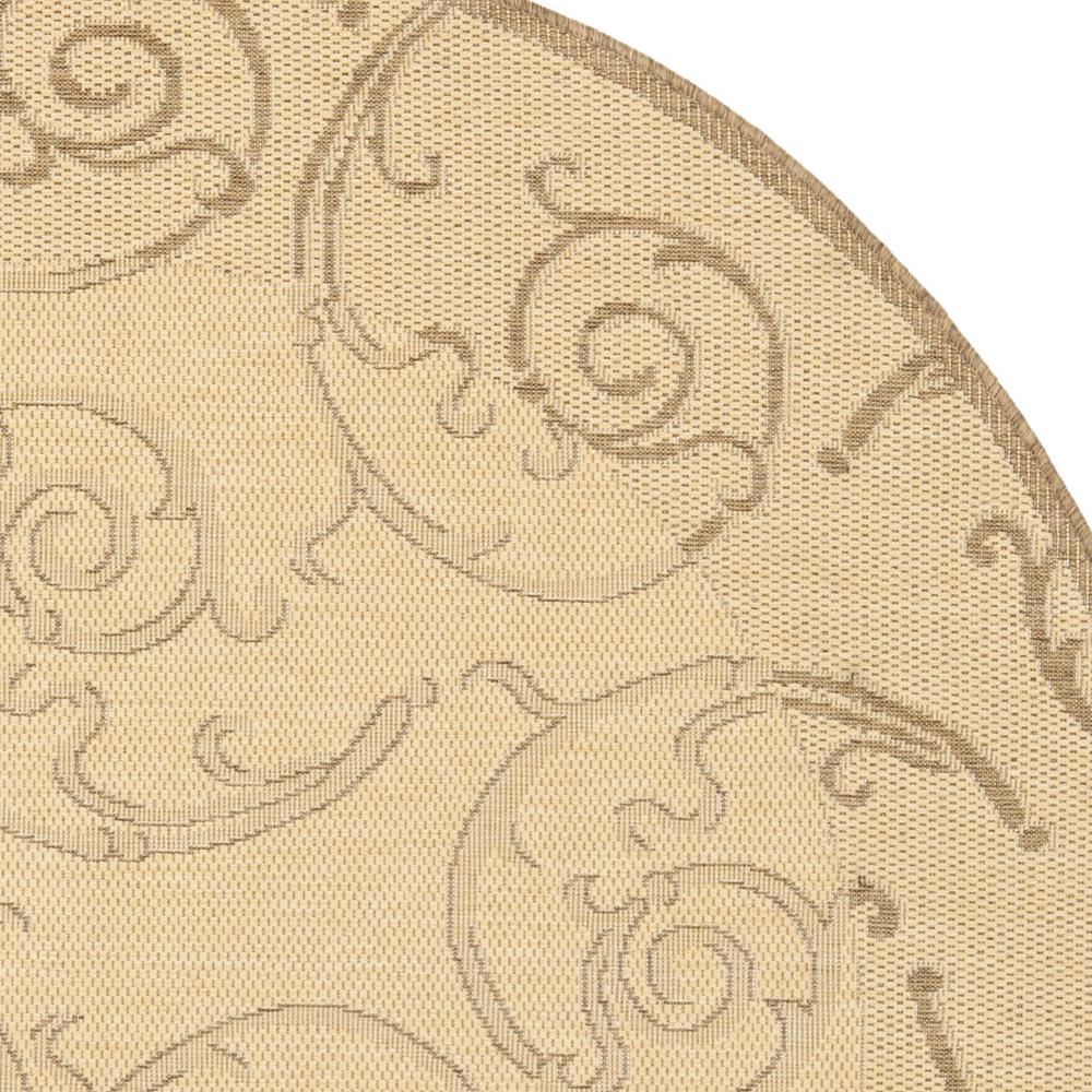 COURTYARD, NATURAL / BROWN, 5'-3" X 5'-3" Round, Area Rug, CY2665-3001-5R. Picture 4