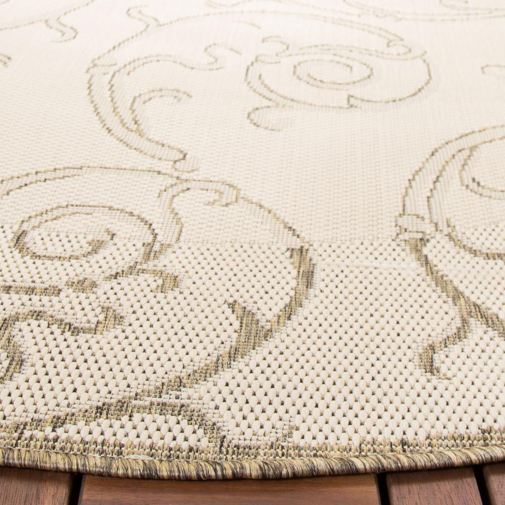 COURTYARD, NATURAL / BROWN, 5'-3" X 5'-3" Round, Area Rug, CY2665-3001-5R. Picture 6
