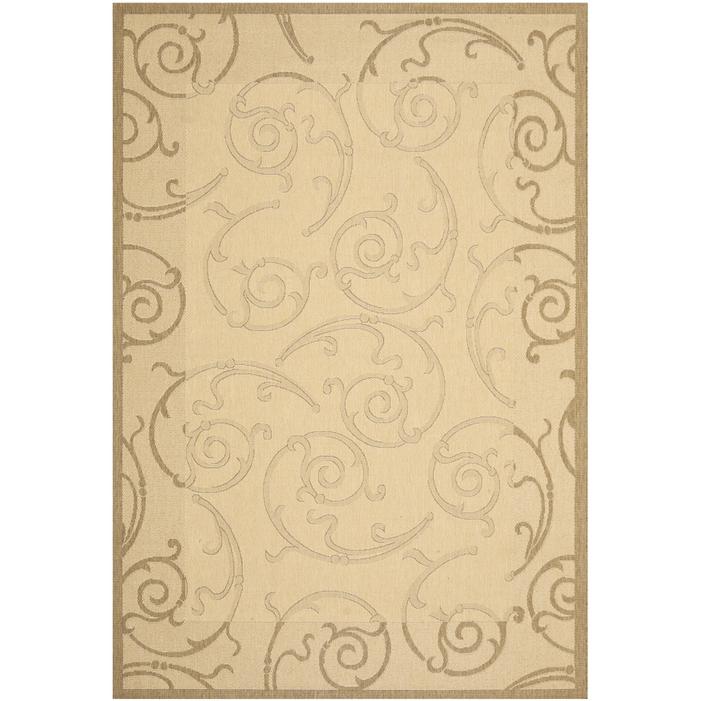COURTYARD, NATURAL / BROWN, 6'-7" X 9'-6", Area Rug, CY2665-3001-6. Picture 1